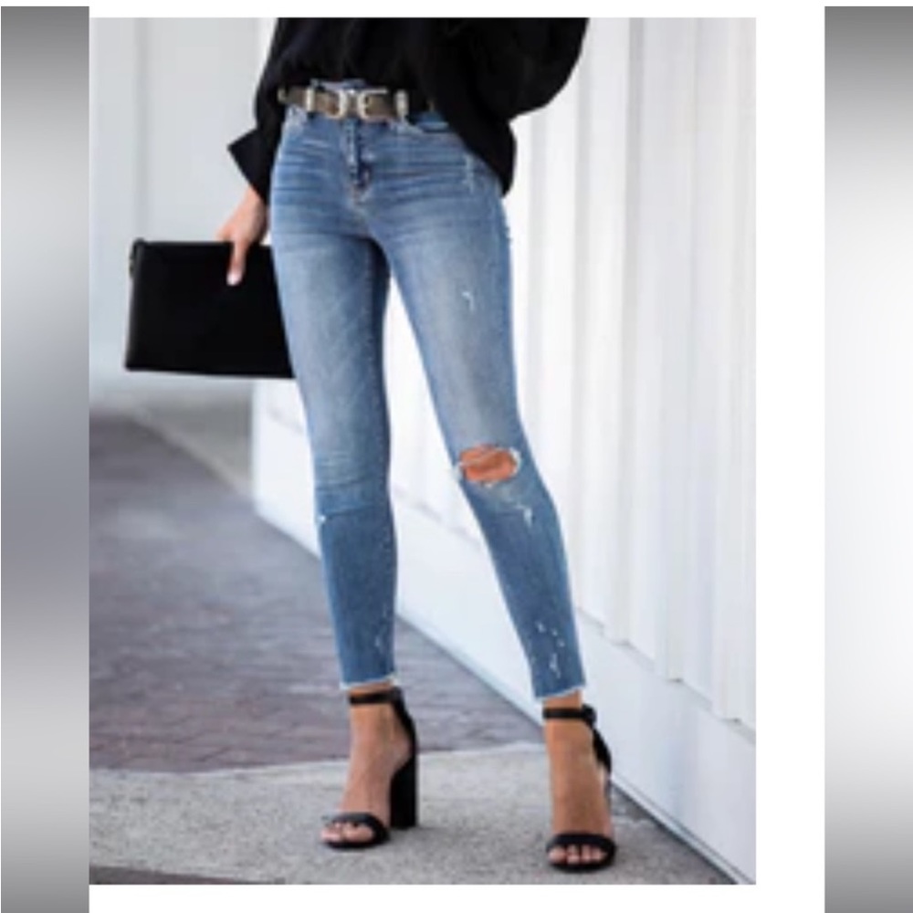 Vervet by Flying Monkey distressed skinny jeans